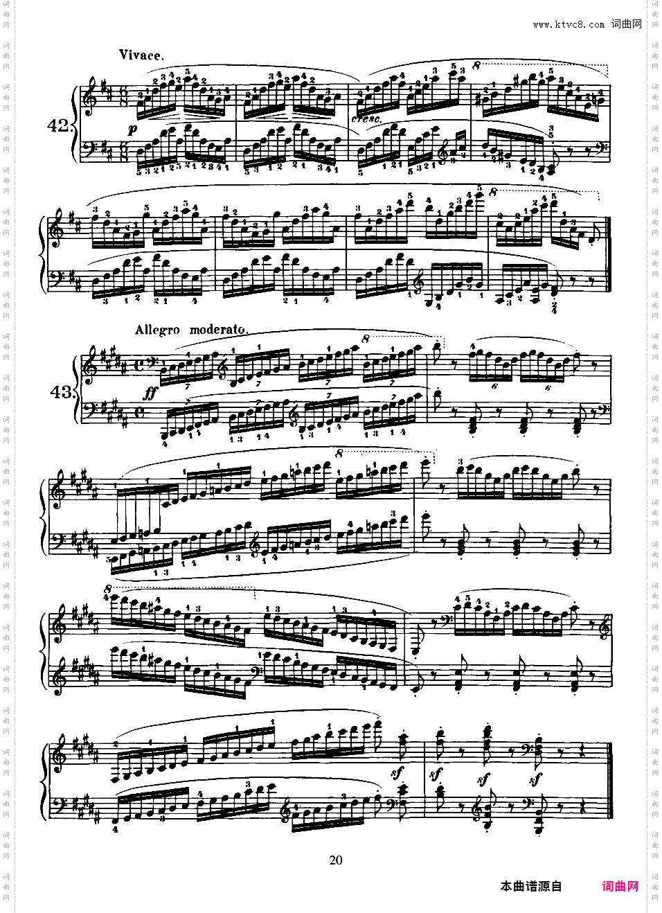 160首八小节练习曲 160 Eight-Measure Exercises Op·821Czerny-op821-160_Exercises_1-80