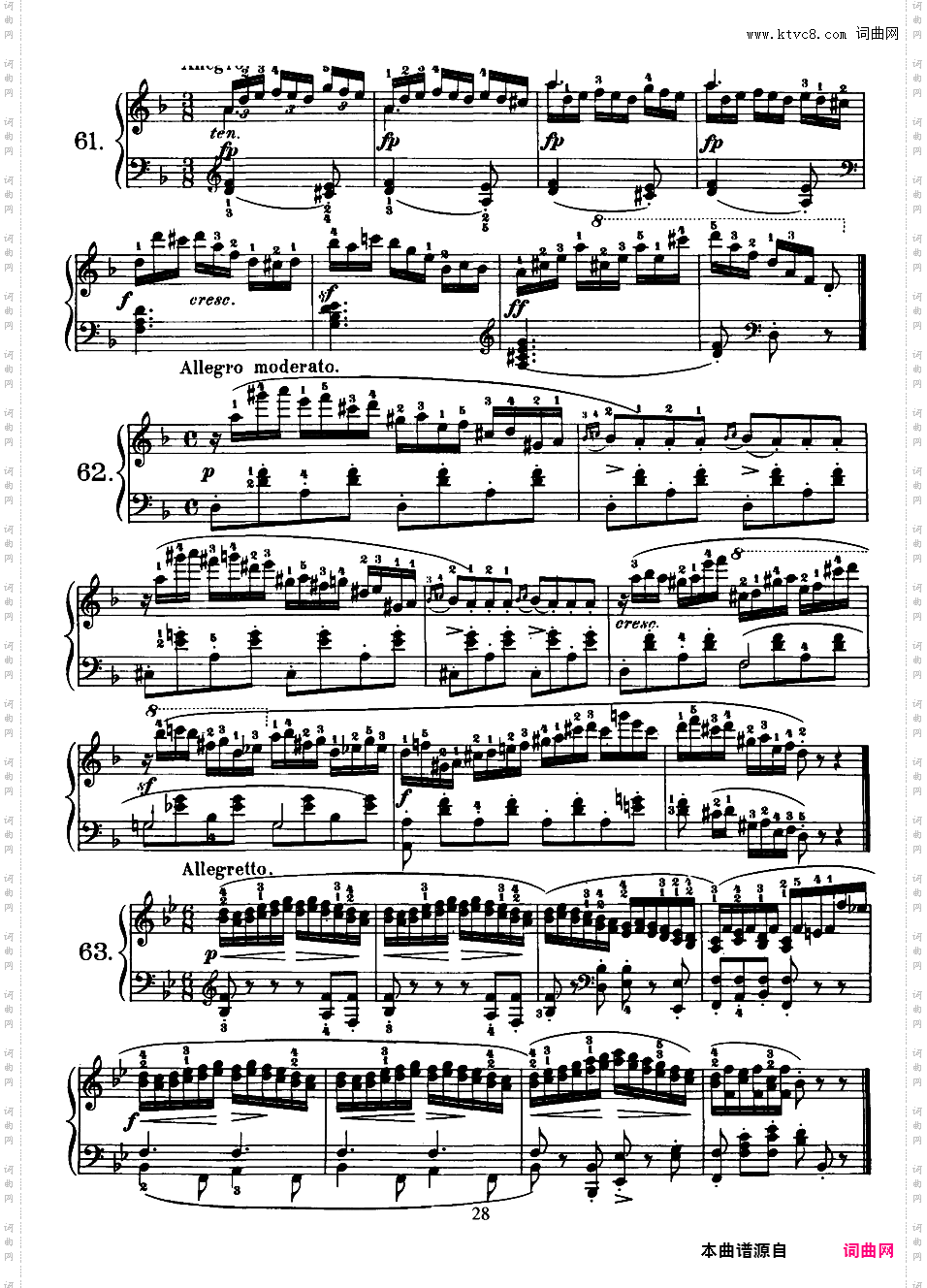160首八小节练习曲 160 Eight-Measure Exercises Op·821Czerny-op821-160_Exercises_1-80
