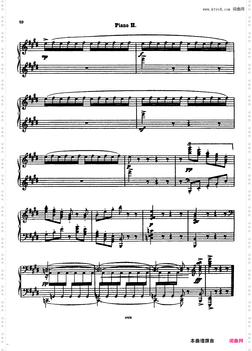 c小调第二组曲“剪影”Suite No·2 in c Minor Op·23 - 双钢琴Arensky op23 Silhouettes two pianos 2