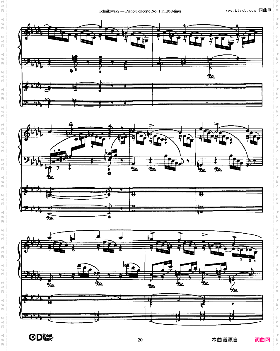 降b小调第一钢琴协奏曲 Piano Concerto No·1 in b-Flat Minor Op·23