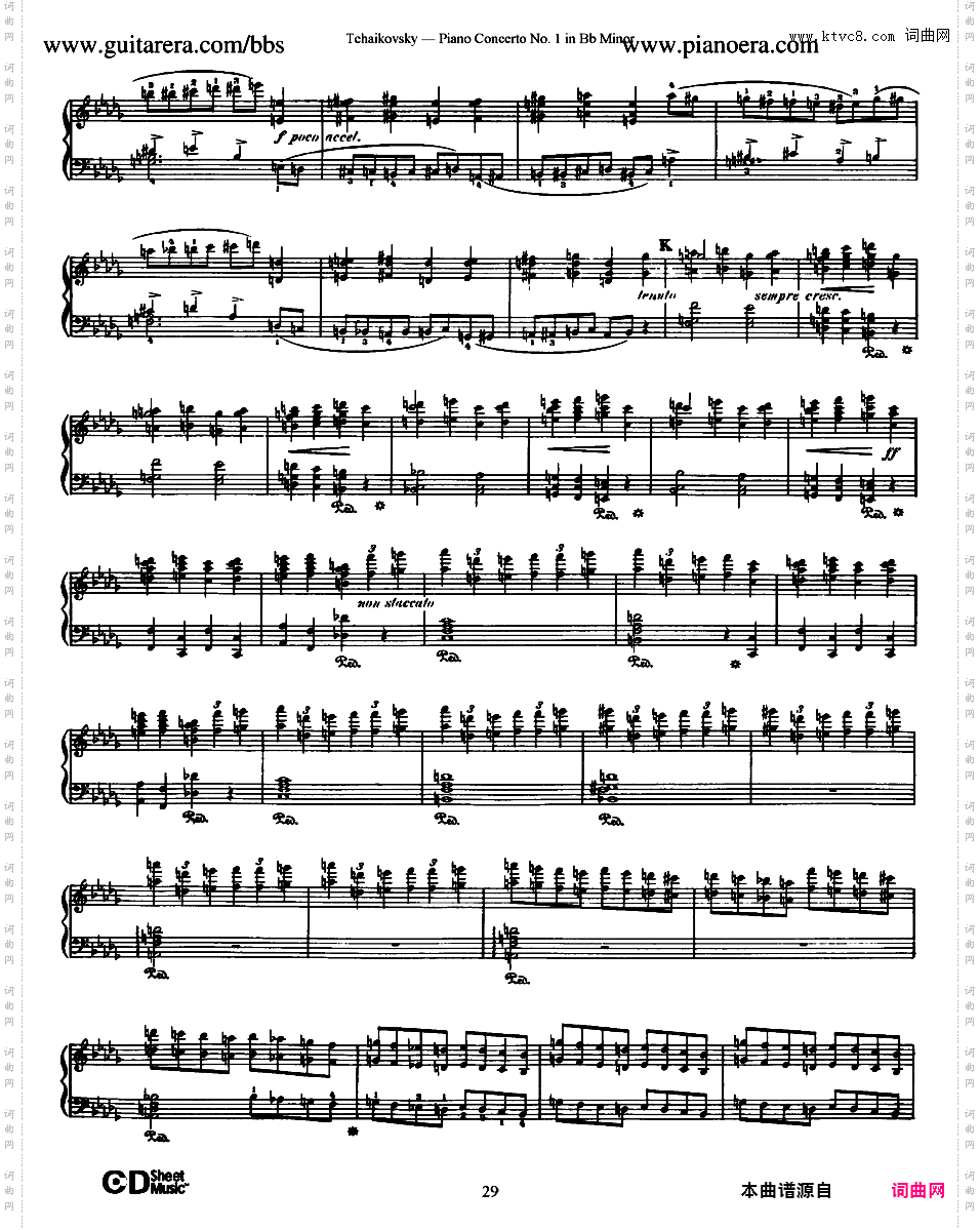 降b小调第一钢琴协奏曲 Piano Concerto No·1 in b-Flat Minor Op·23