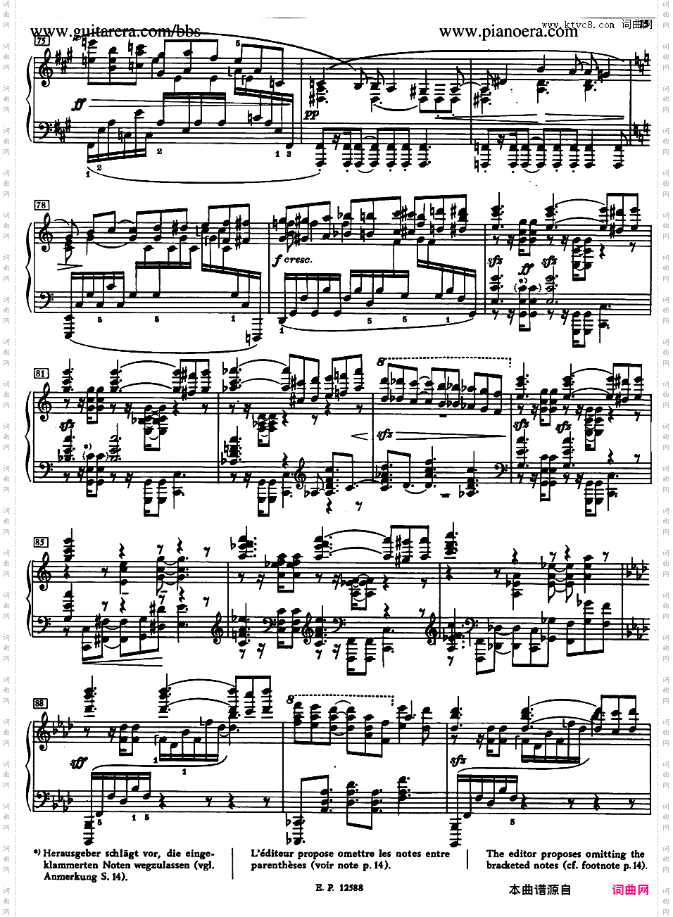 f小调第一钢琴奏鸣曲 Piano Sonata No·1 in f Minor Op·6