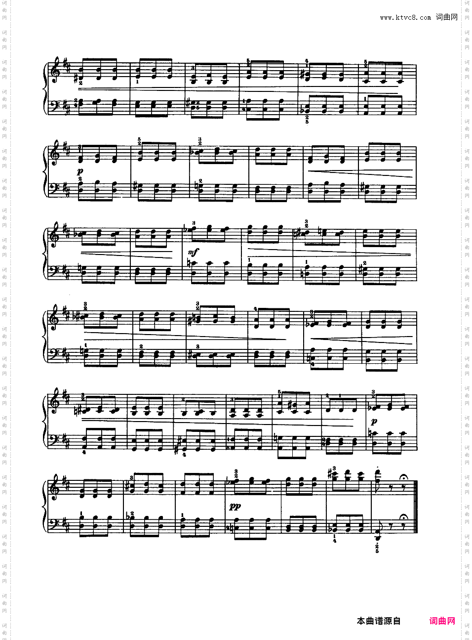 儿童钢琴曲集 Album for the Young Op·39Tchaikovsky op39 Album for the Young版本二