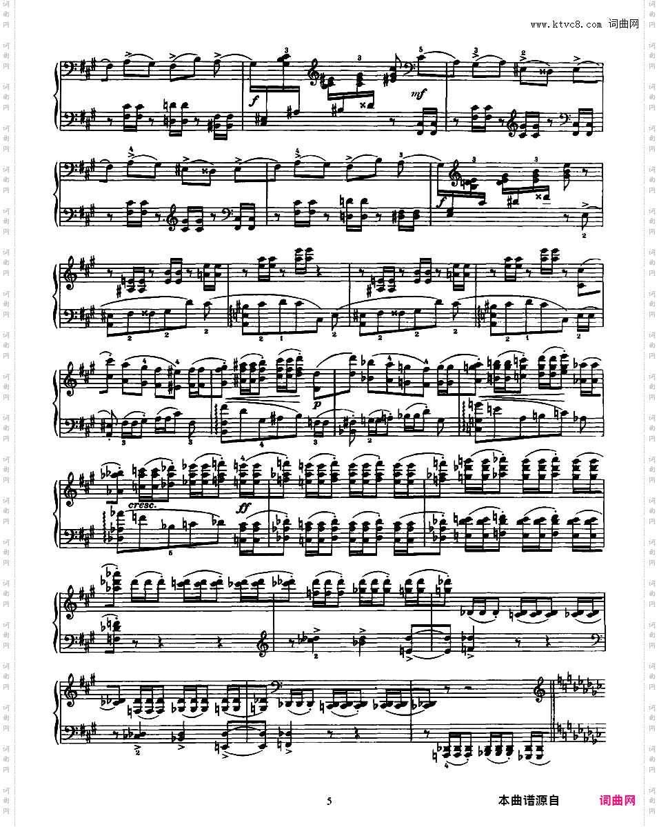 降G大调随想曲 Capriccio in G-flat Major Op·8