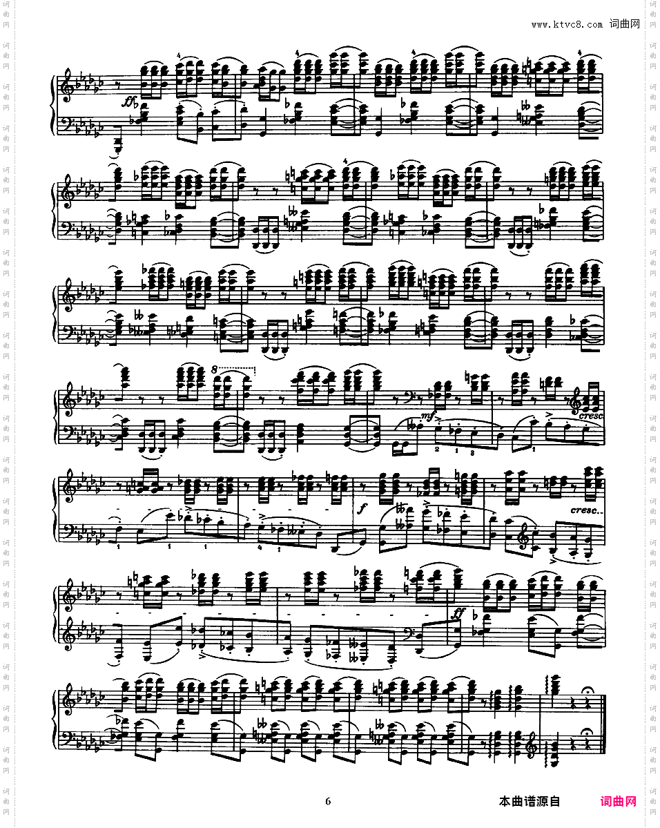 降G大调随想曲 Capriccio in G-flat Major Op·8