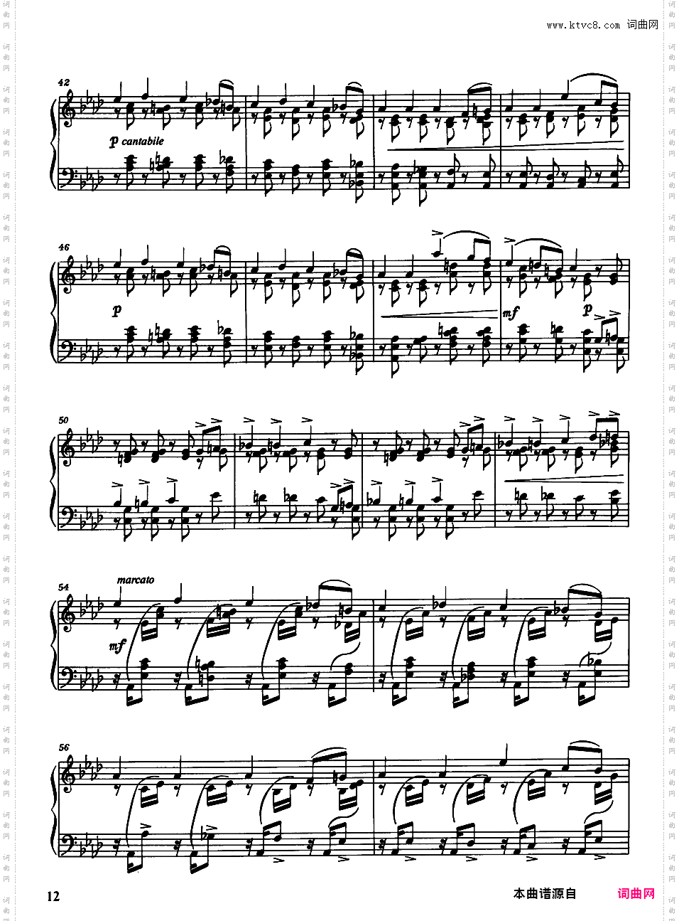 12首小品 12 Pieces of Average Difficulty Op·40Tchaikovsky op40 Twelve Pieces of Average Difficulty1-5