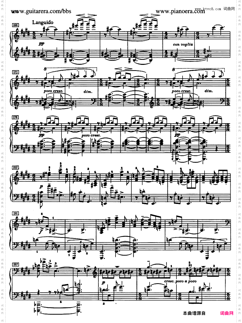 升F大调第五钢琴奏鸣曲 Piano Sonata No·5 in F-Sharp Major Op·53