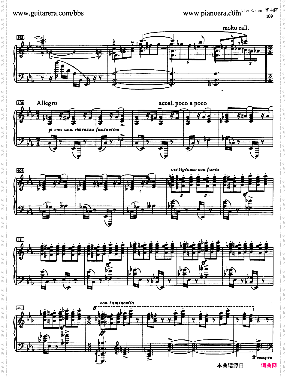 升F大调第五钢琴奏鸣曲 Piano Sonata No·5 in F-Sharp Major Op·53