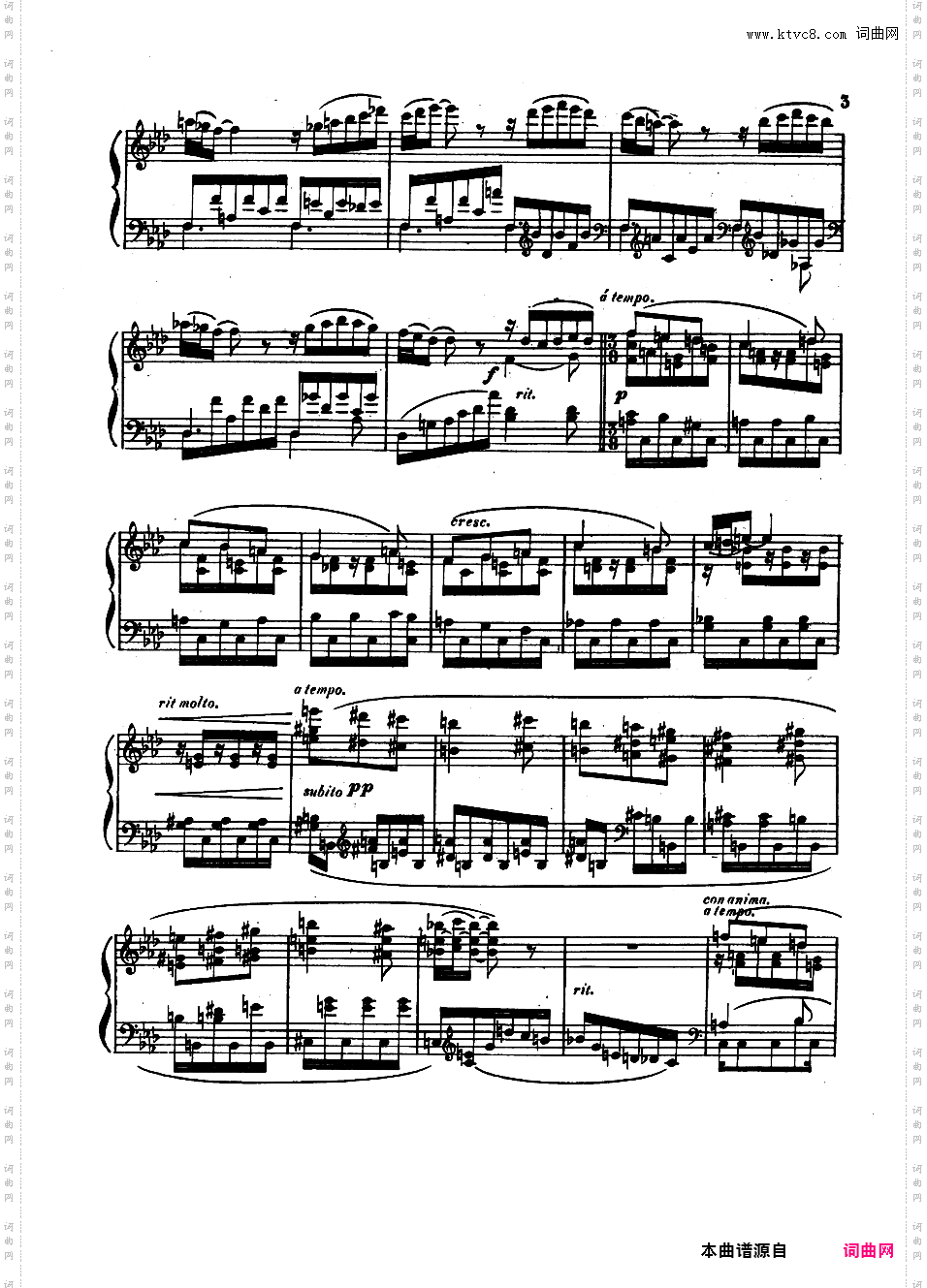 f小调夜曲 Nocturno in f Minor