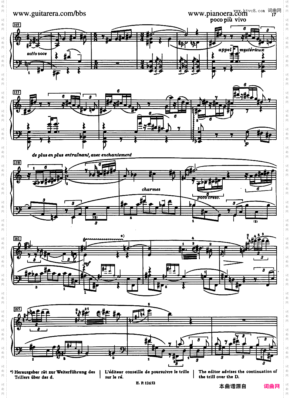 第六钢琴奏鸣曲 Piano Sonata No·6 Op·62