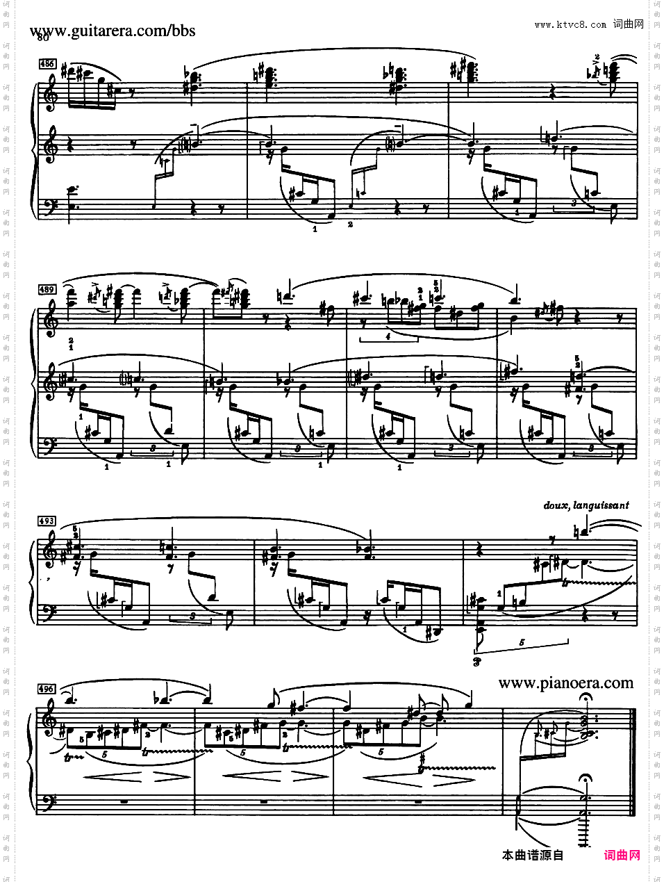 A大调第八钢琴奏鸣曲 Piano Sonata No·8 in A Major Op·66