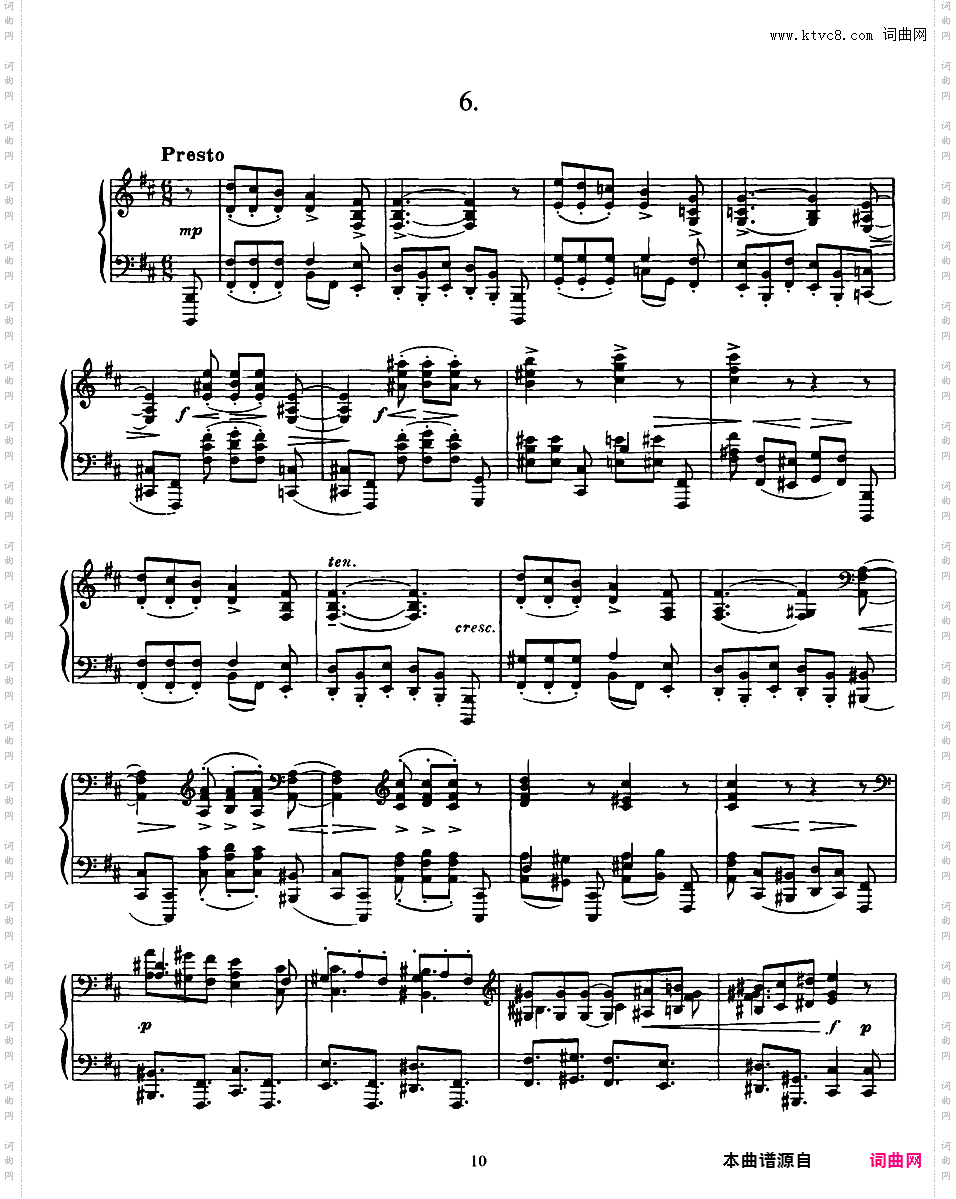 6首前奏曲 Six Preludes Op·13