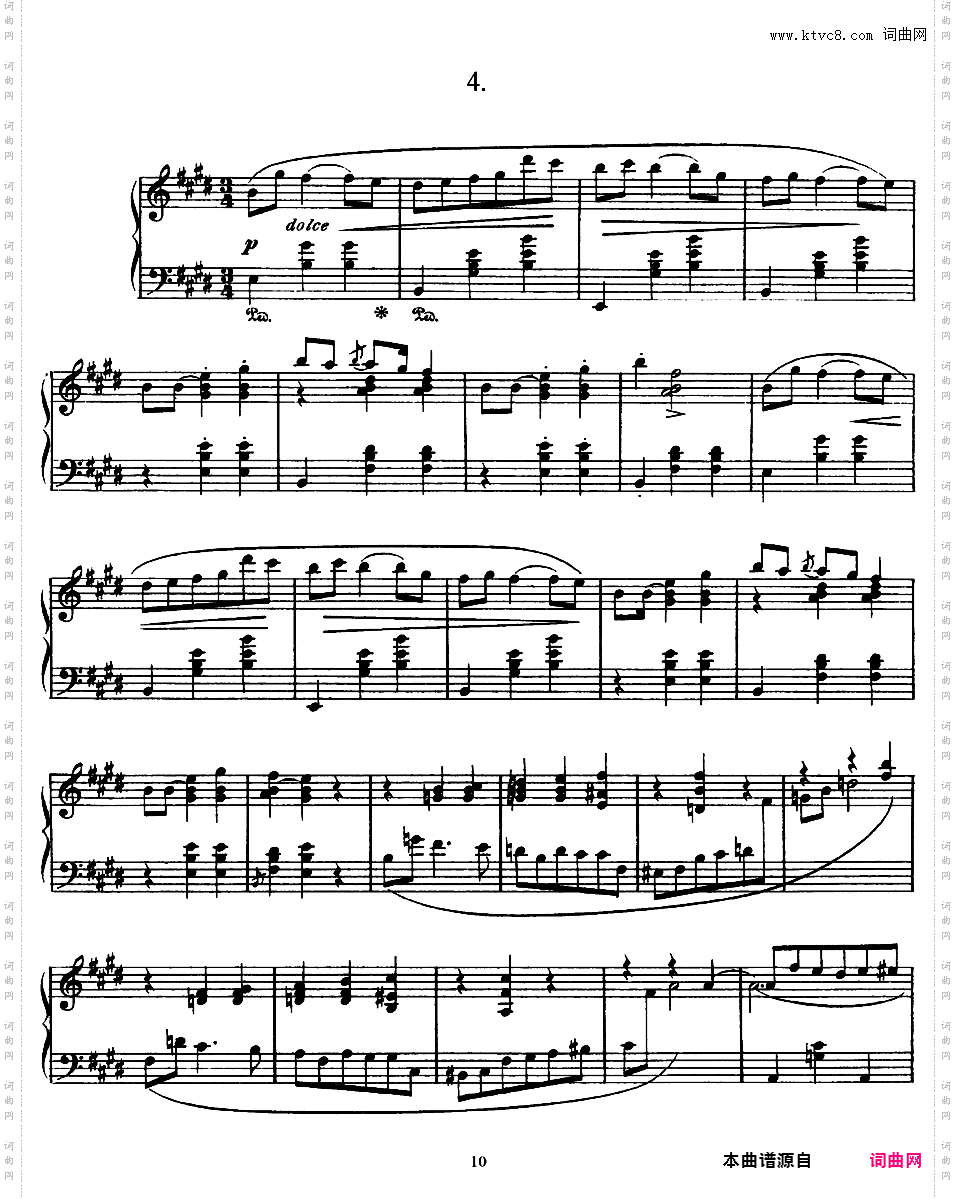 10首玛祖卡 Ten Mazurkas Op·3