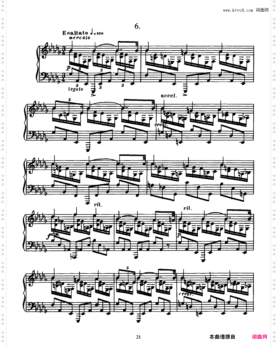 8首练习曲 Eight Etudes Op·42