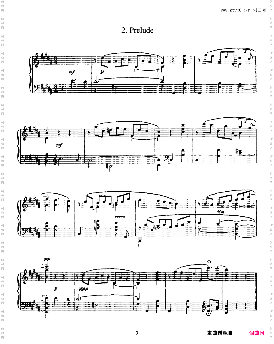 3首小品 3 Pieces Op·2