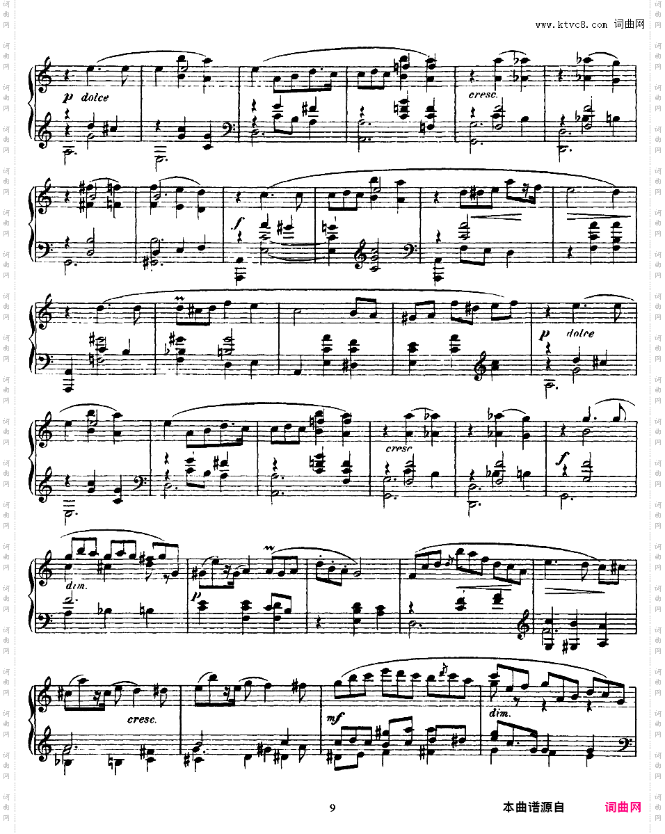 9首玛祖卡舞曲 Nine Mazurkas Op·25Scriabin op25 Nine Mazurkas 版本一