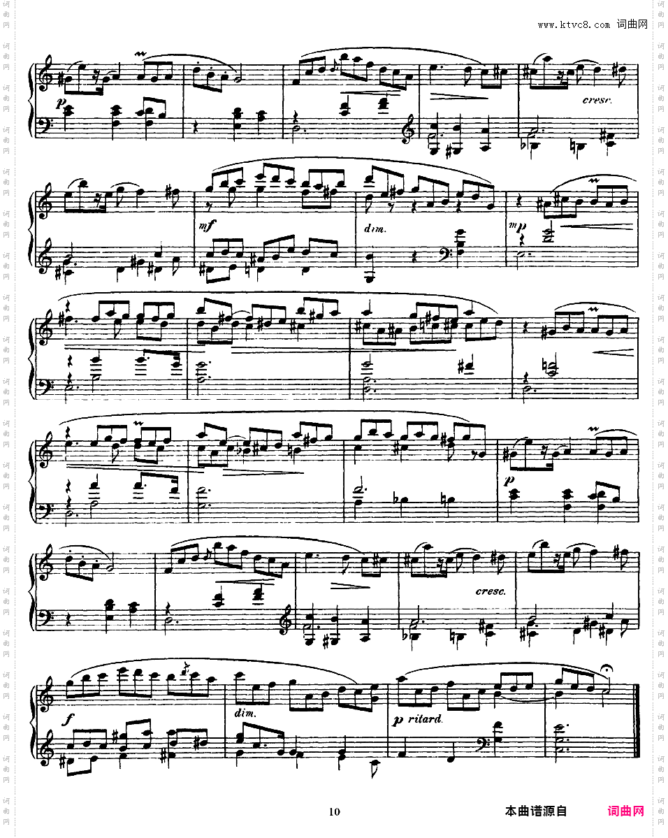 9首玛祖卡舞曲 Nine Mazurkas Op·25Scriabin op25 Nine Mazurkas 版本一