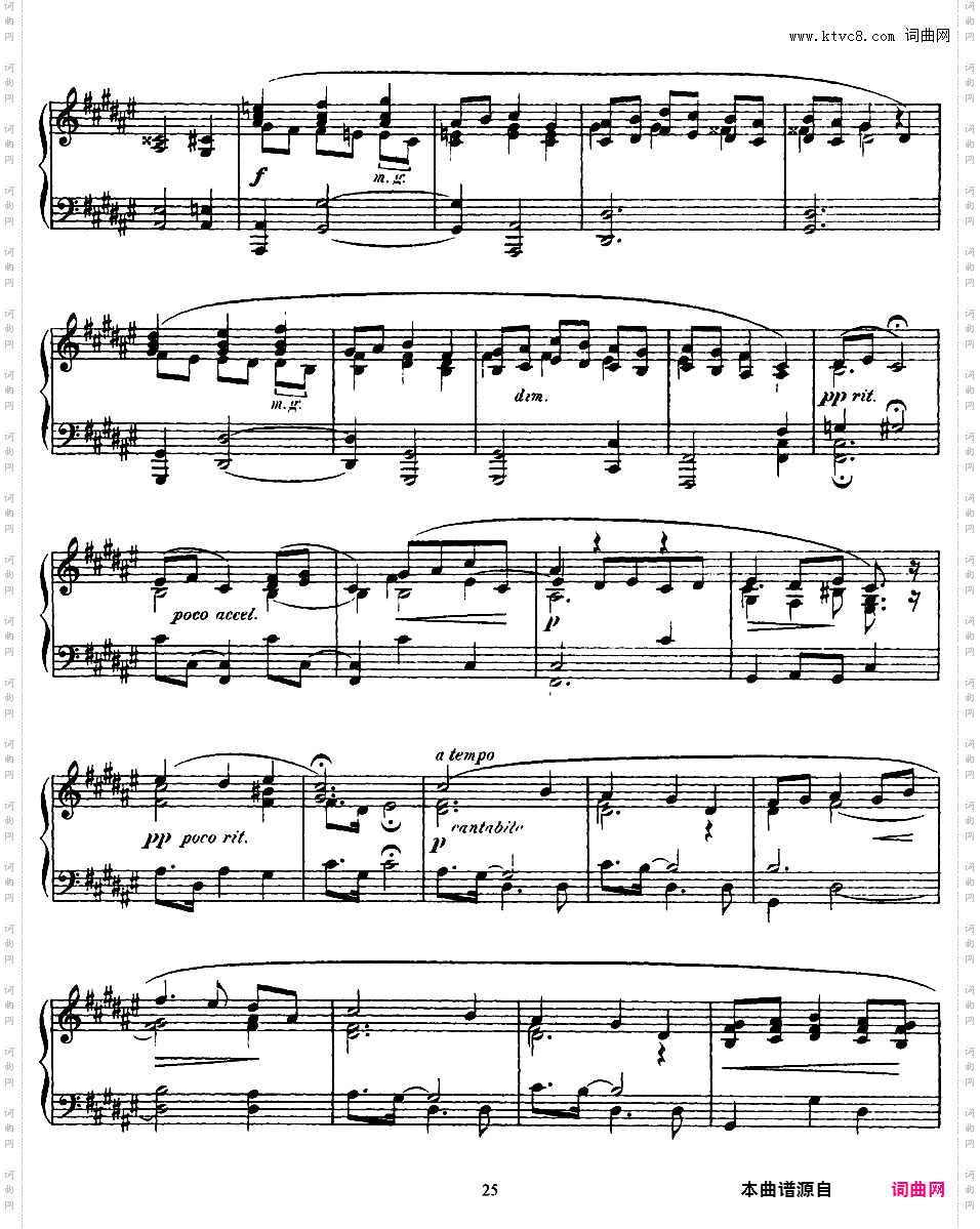 9首玛祖卡舞曲 Nine Mazurkas Op·25Scriabin op25 Nine Mazurkas 版本一