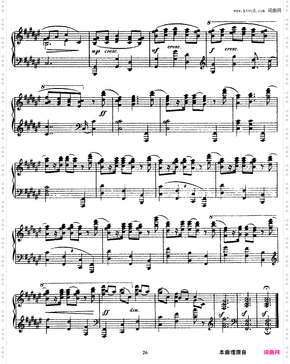 9首玛祖卡舞曲 Nine Mazurkas Op·25Scriabin op25 Nine Mazurkas 版本一