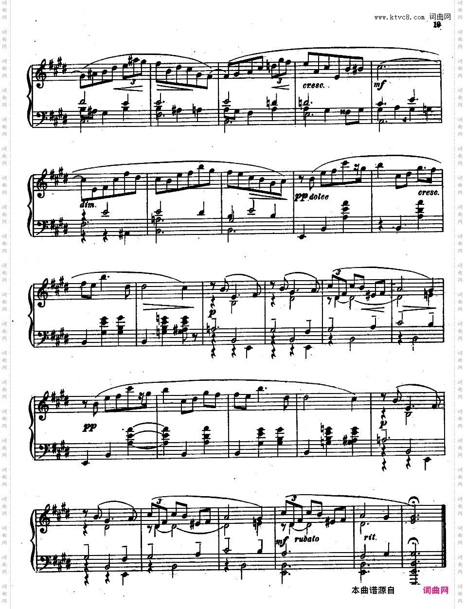 9首玛祖卡舞曲 Nine Mazurkas Op·25Scriabin op25 Nine Mazurkas版本二