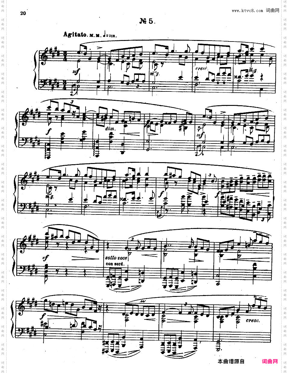 9首玛祖卡舞曲 Nine Mazurkas Op·25Scriabin op25 Nine Mazurkas版本二