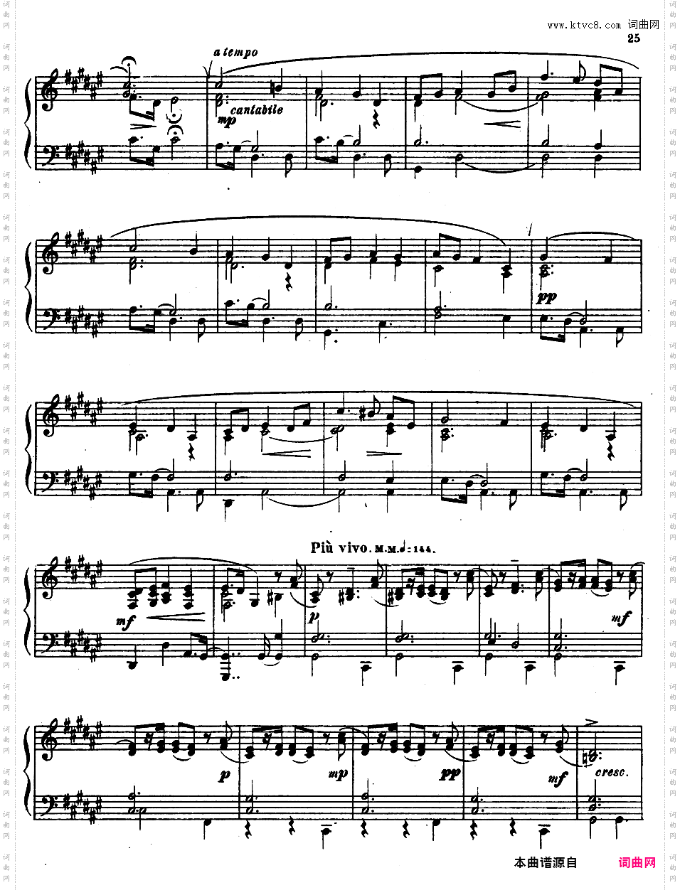 9首玛祖卡舞曲 Nine Mazurkas Op·25Scriabin op25 Nine Mazurkas版本二