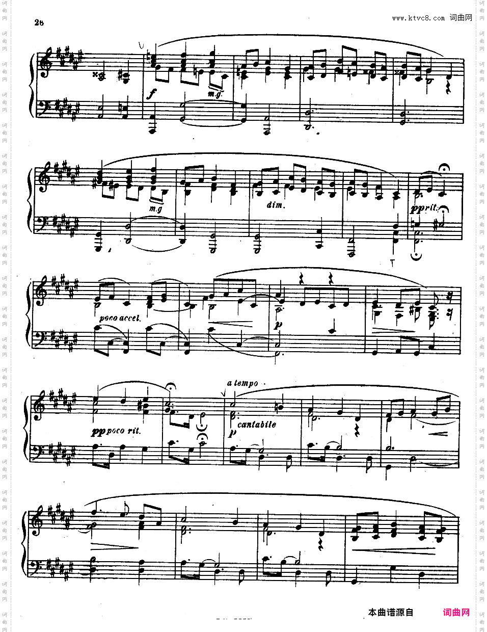 9首玛祖卡舞曲 Nine Mazurkas Op·25Scriabin op25 Nine Mazurkas版本二