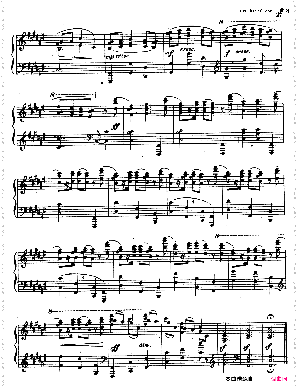 9首玛祖卡舞曲 Nine Mazurkas Op·25Scriabin op25 Nine Mazurkas版本二