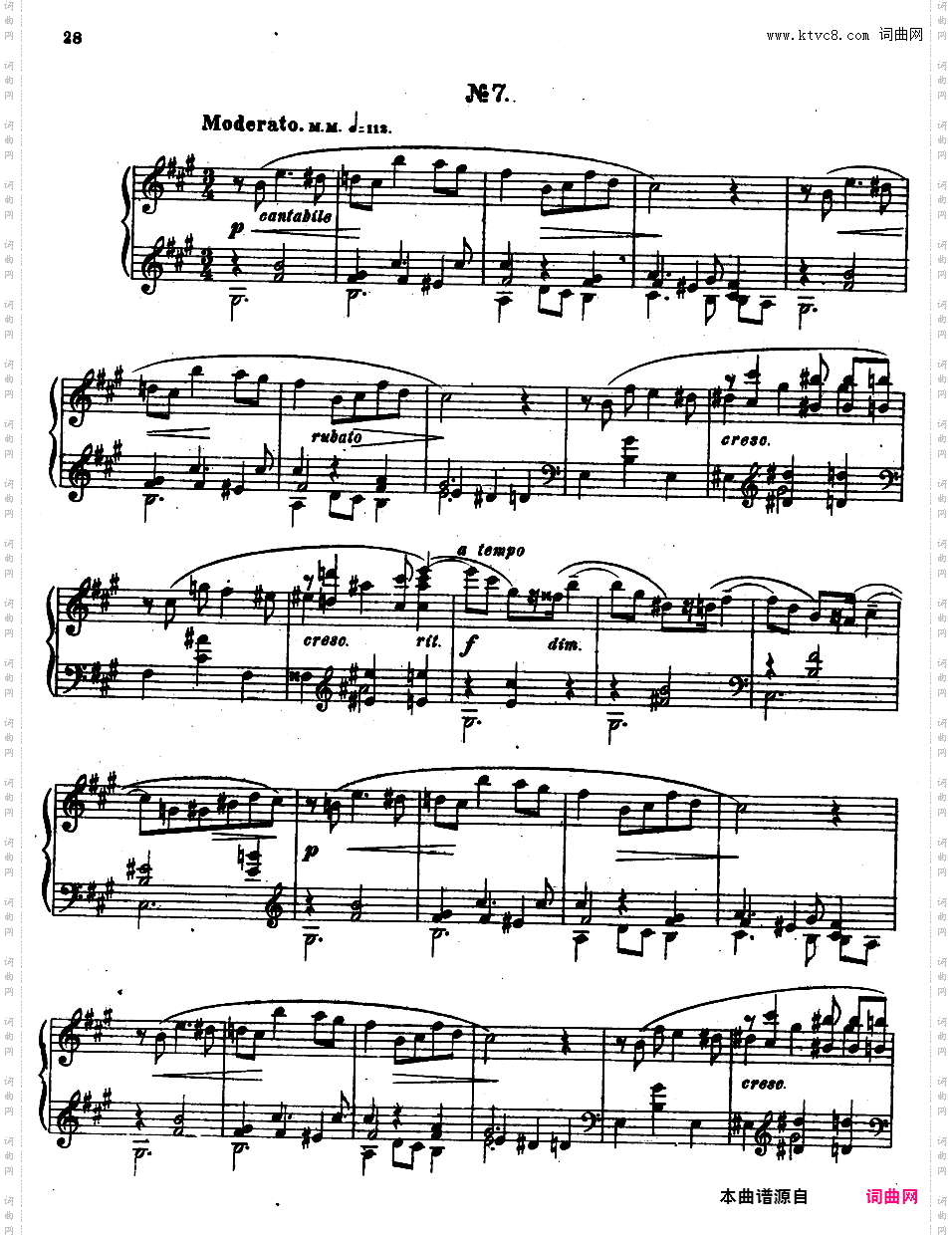 9首玛祖卡舞曲 Nine Mazurkas Op·25Scriabin op25 Nine Mazurkas版本二