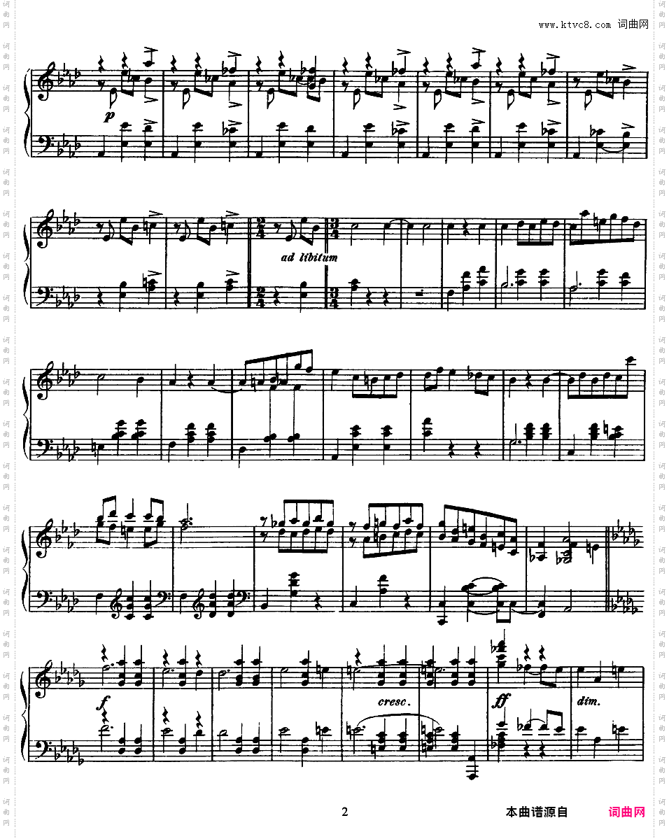 f小调圆舞曲 Valse in f Minor Op·1