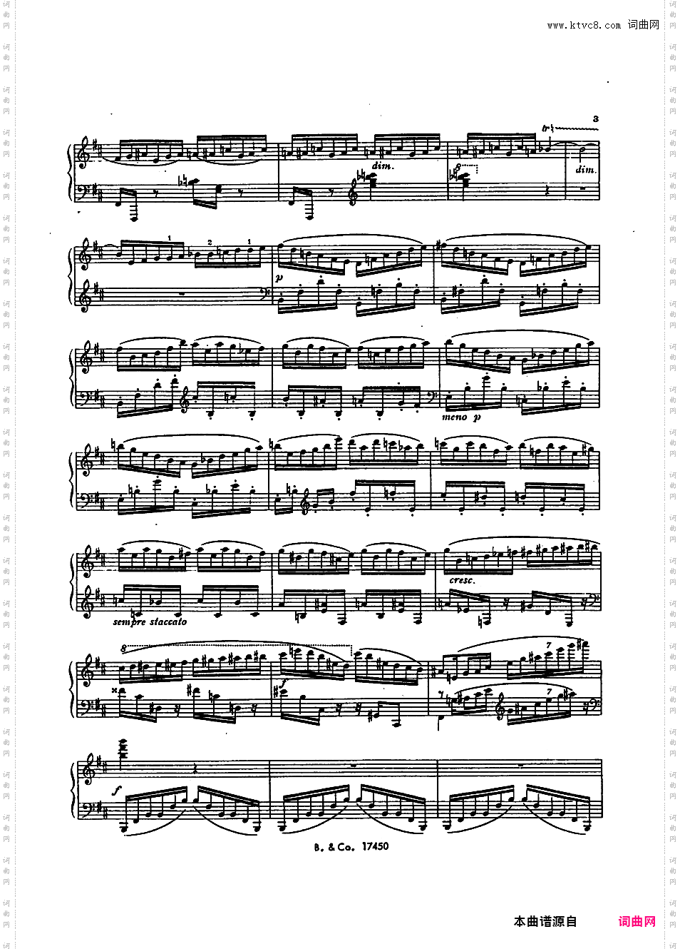第一号音乐会练习曲 Premiere Etude de Concert Op·65