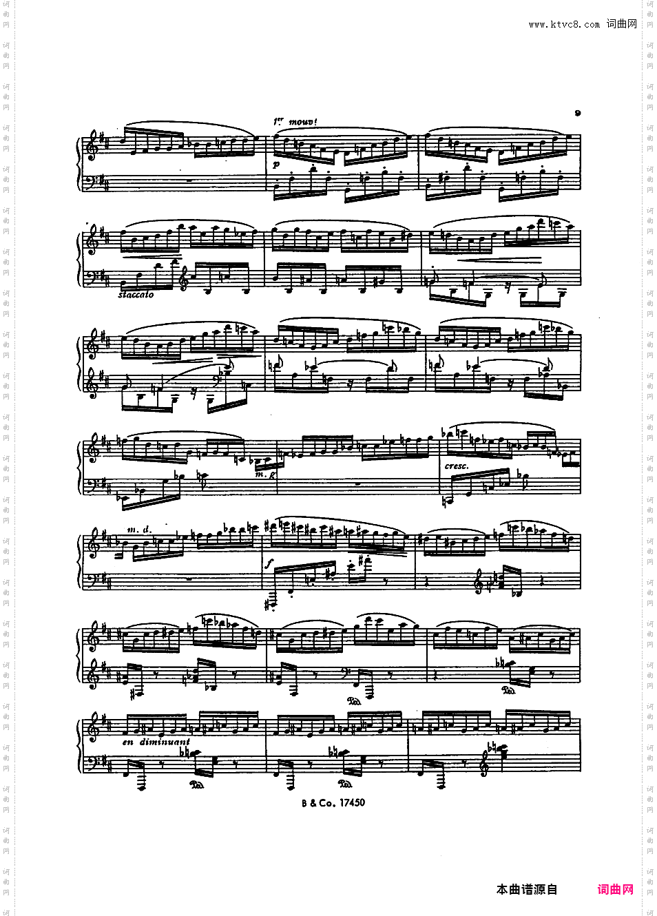 第一号音乐会练习曲 Premiere Etude de Concert Op·65