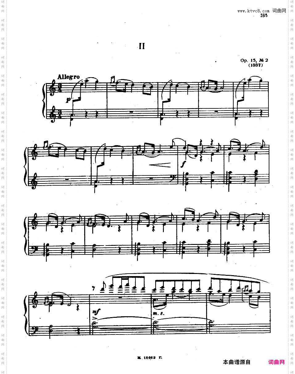 2首玛祖卡 Two Mazurkas Op·15