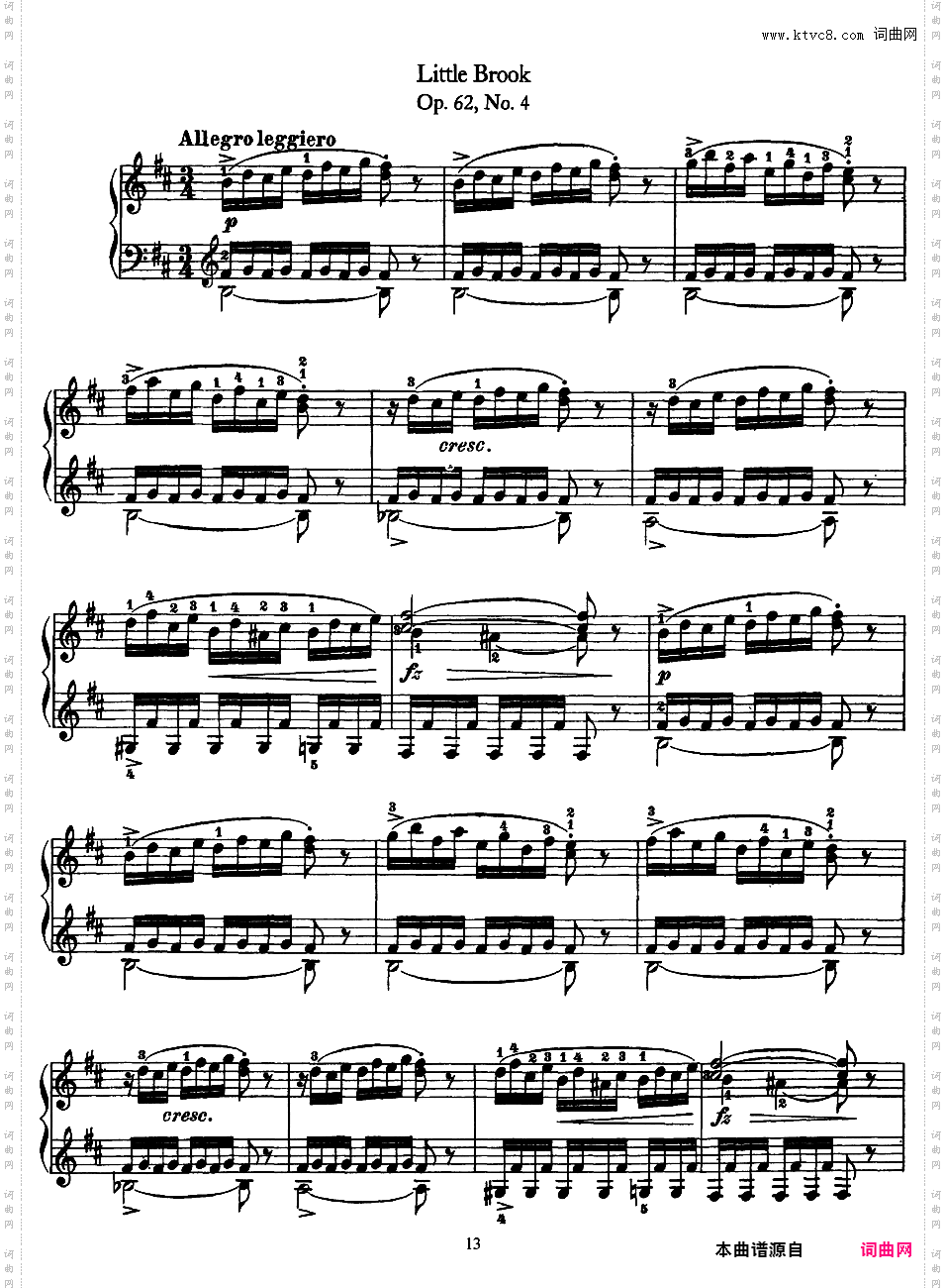 抒情小品集 Lyric Pieces 十卷Grieg op62 Lyric Pieces