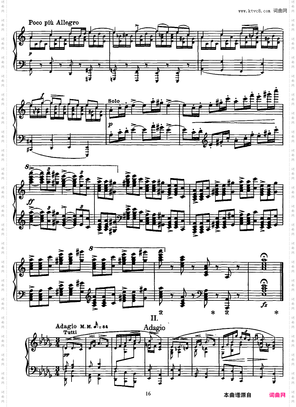 a小调钢琴协奏曲 Piano Concerto in a Minor Op·16Grieg op16 Piano Concerto in a