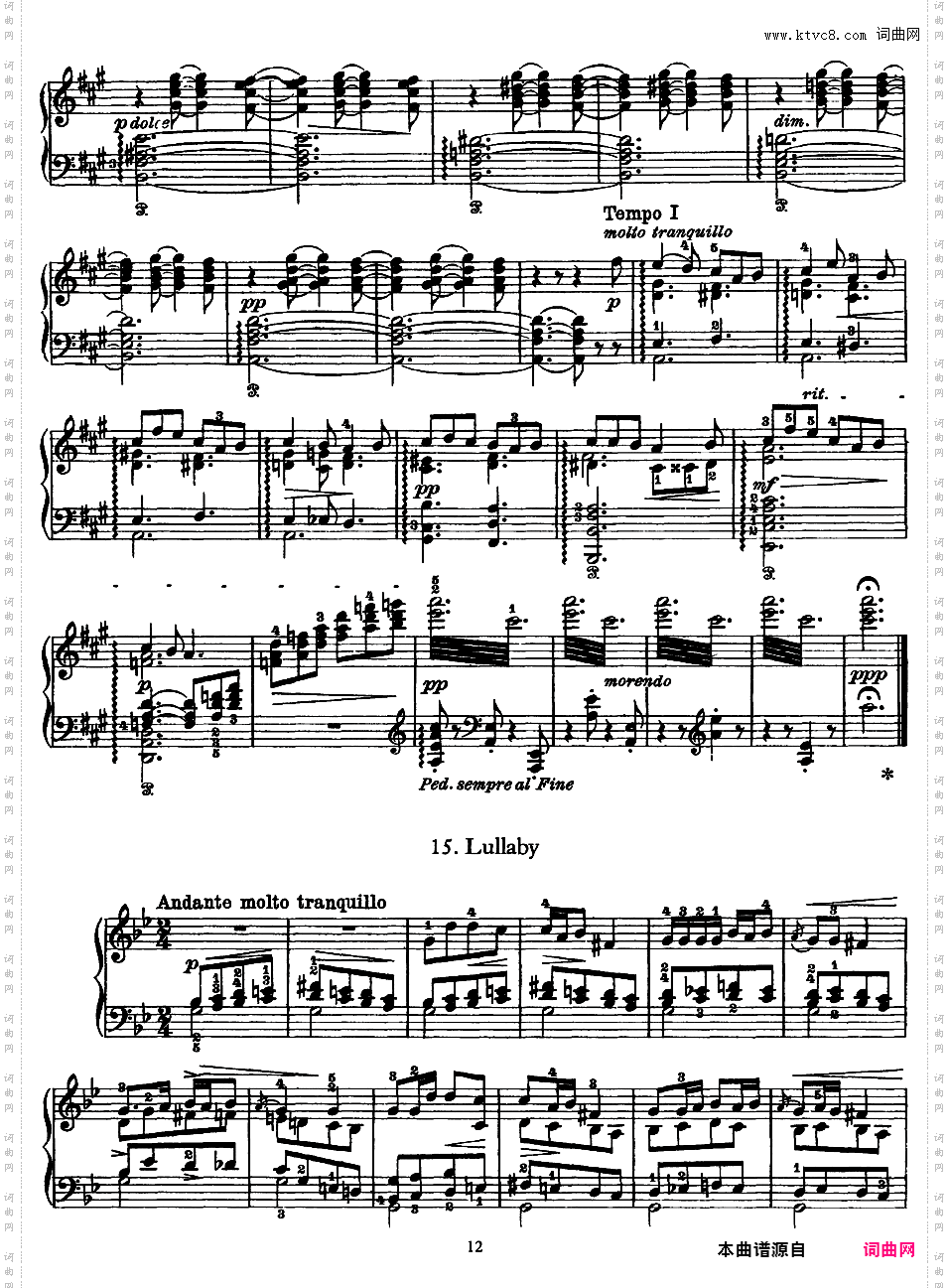 19首挪威民间曲调 19 Norwegian Folk Songs Op·66