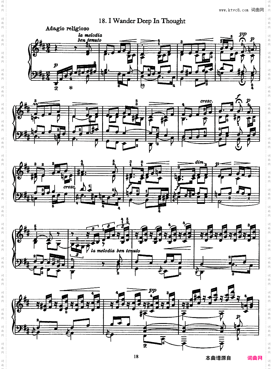 19首挪威民间曲调 19 Norwegian Folk Songs Op·66