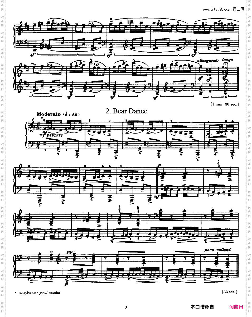 D大调钢琴小奏鸣曲 Piano Sonatina in D Major Sz·55