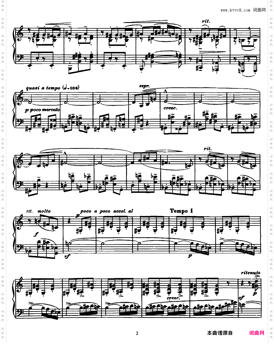 钢琴组曲 Suite Op·14