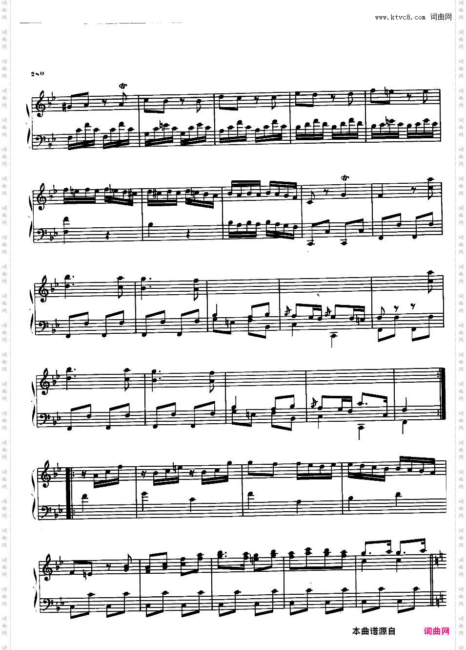 钢琴奏鸣曲 Piano Sonatas M61-68