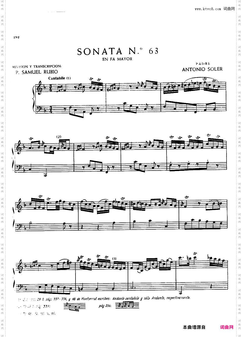 钢琴奏鸣曲 Piano Sonatas M61-68