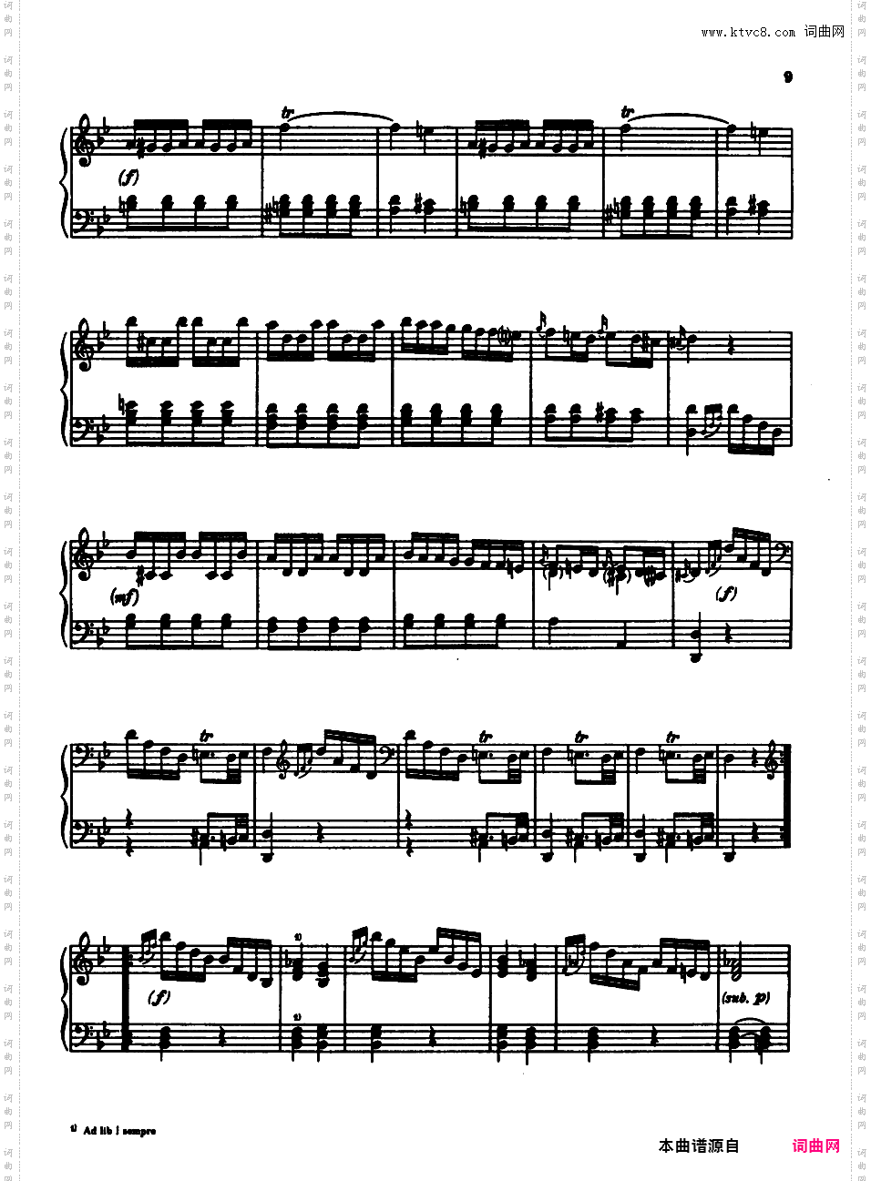 钢琴奏鸣曲 Piano Sonatas M1-9