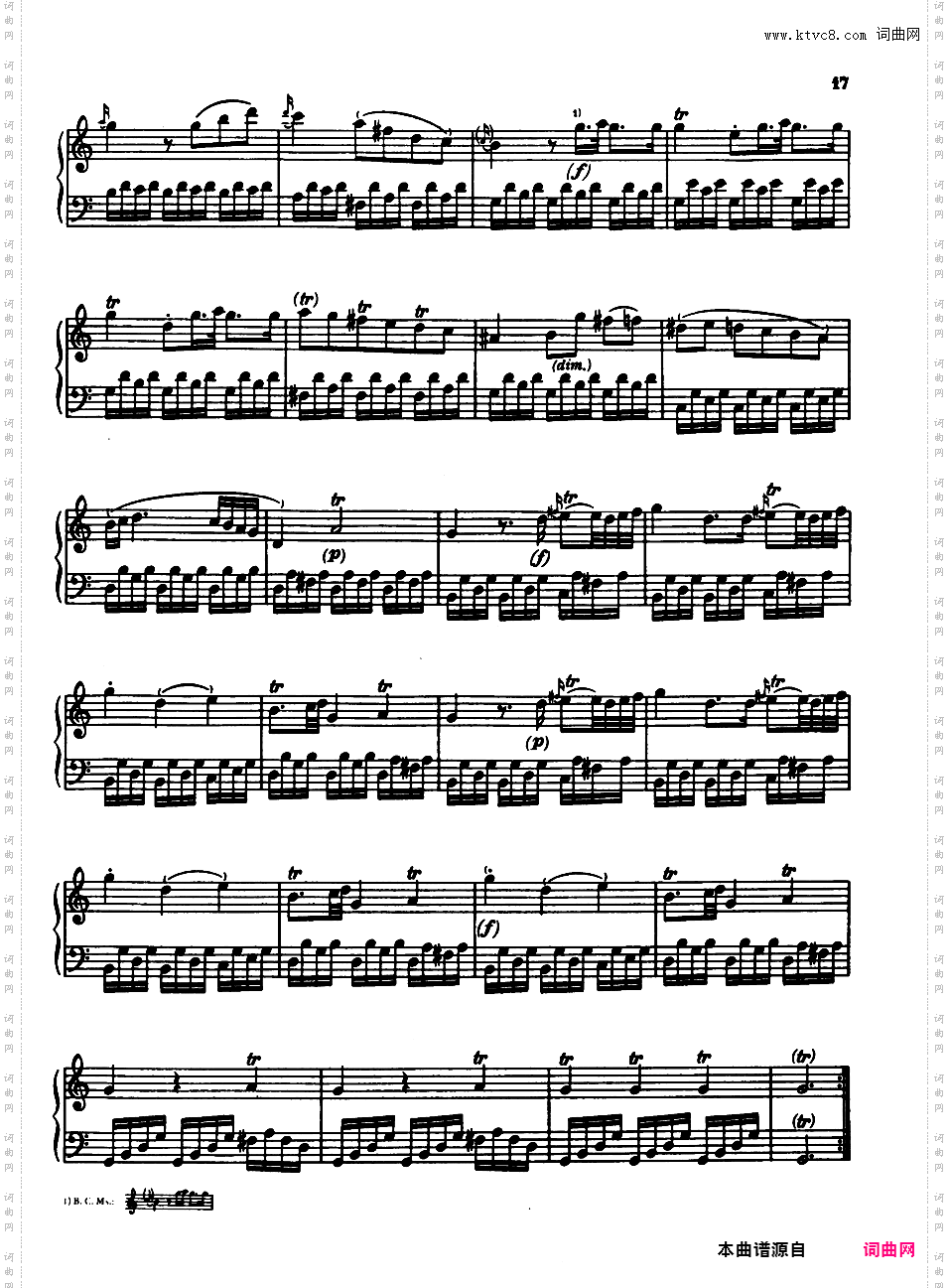 钢琴奏鸣曲 Piano Sonatas M1-9