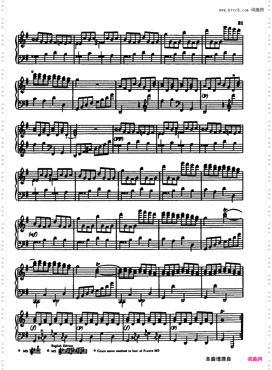 钢琴奏鸣曲 Piano Sonatas M1-9