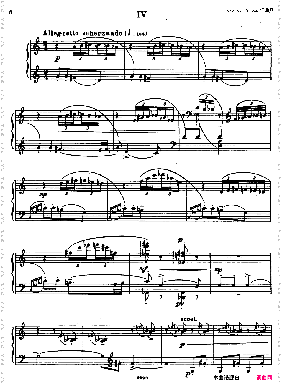 8首匈牙利民歌即兴曲 8 Improvisations on Hungarian Peasant Songs Op·20