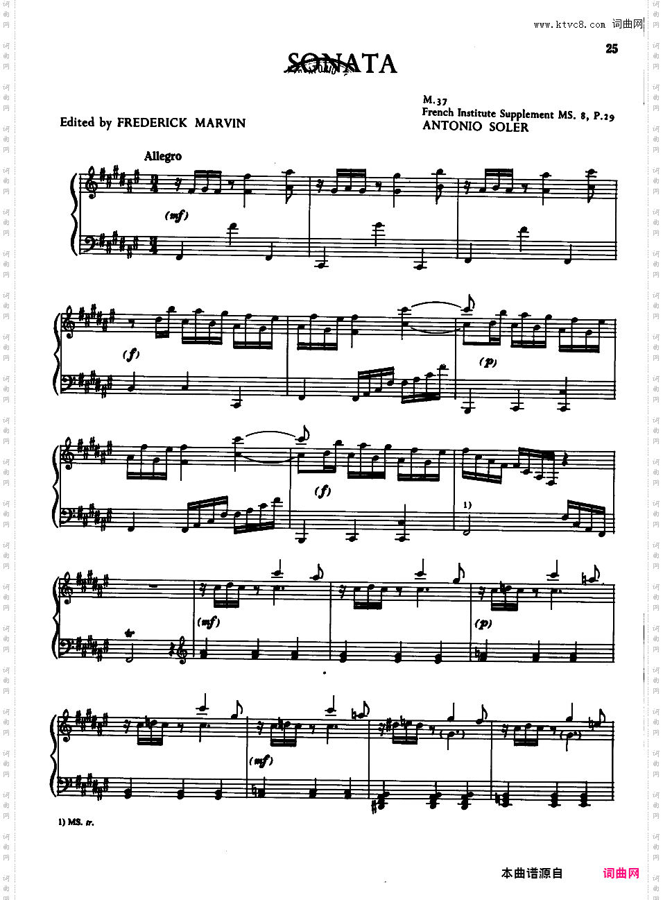 钢琴奏鸣曲 Piano Sonatas M35-41