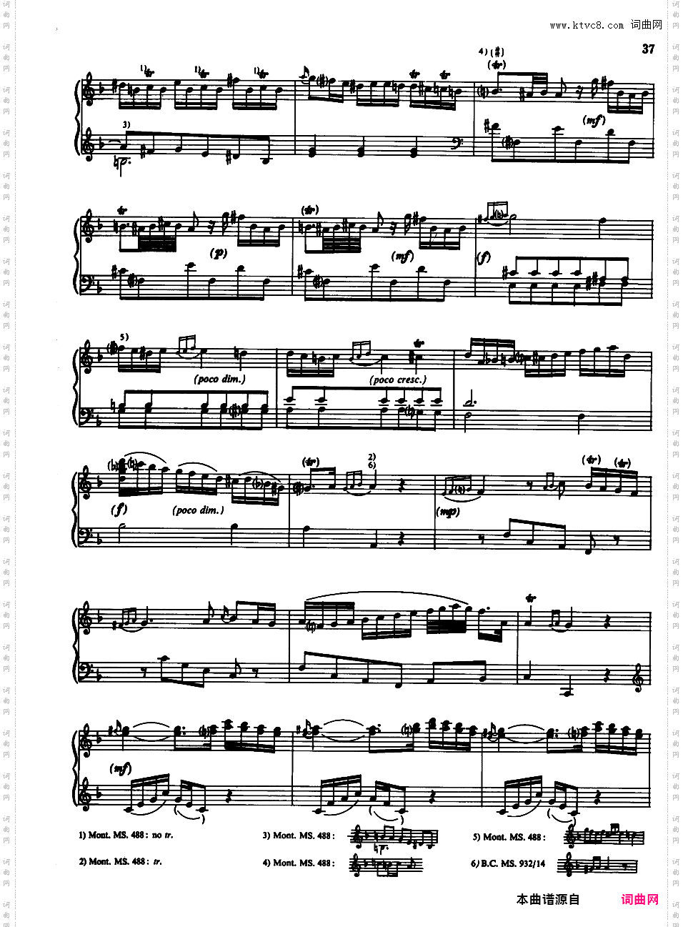 钢琴奏鸣曲 Piano Sonatas M35-41