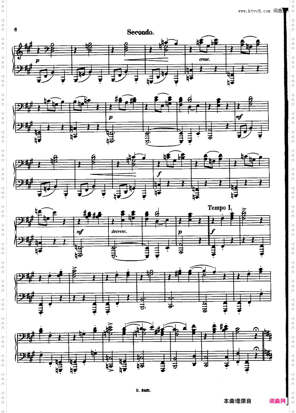 圆舞曲 Walzer Op·3 - 四手联弹