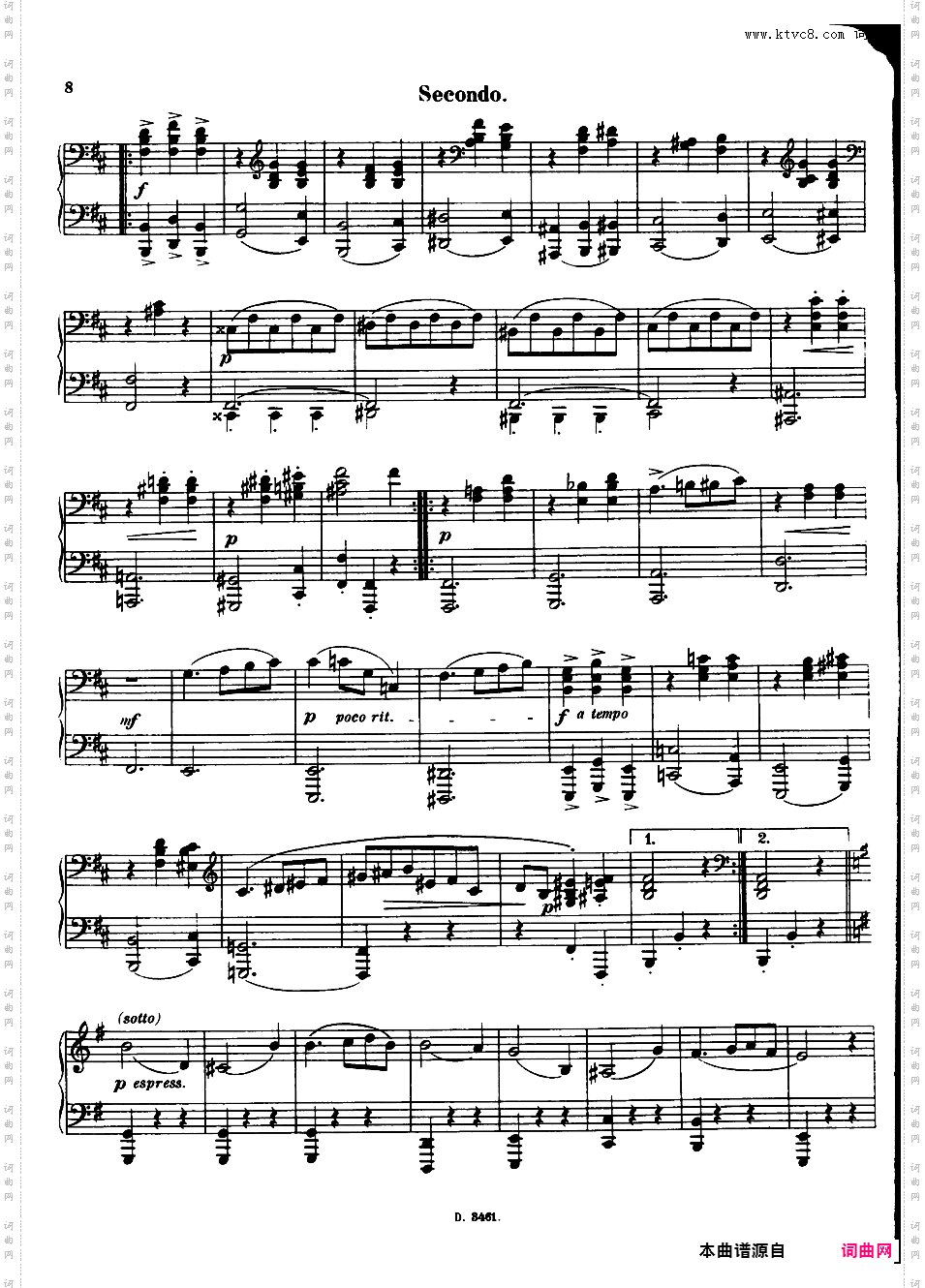 圆舞曲 Walzer Op·3 - 四手联弹