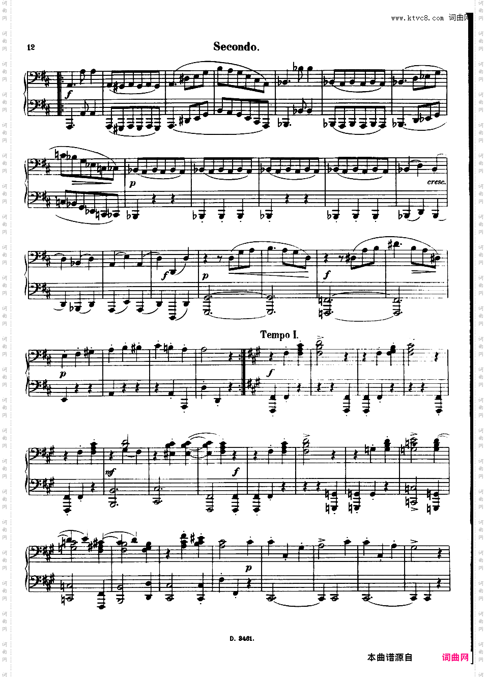 圆舞曲 Walzer Op·3 - 四手联弹